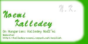 noemi kalledey business card